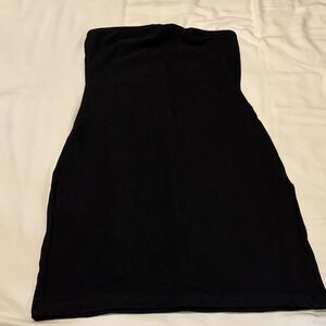 Elegant Black Strapless Mini Dress